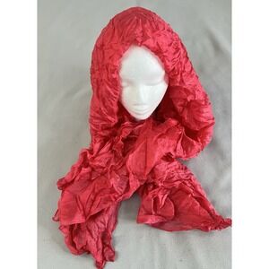 J Francis‎ Women's 100% Silk Scarf Colorful Rainbow Large Boho  58"x 32"